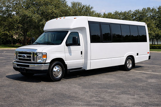18-passenger minibus available for charter in Rockdale, TX